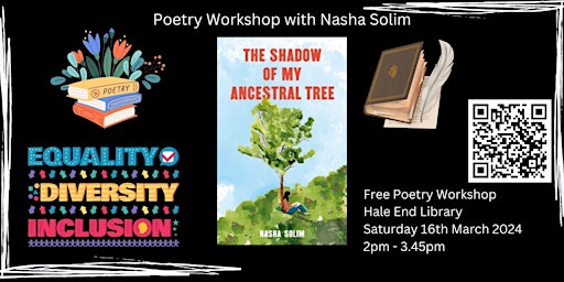 Free Poetry Workshop with Walthamstow Poet Nasha Solim  primärbild