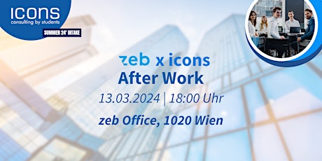 Immagine principale di zeb x icons After Work @Wien 