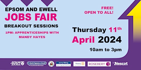 Epsom & Ewell Jobs Fair - Breakout Sessions - Apprenticeships