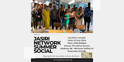 Imagem principal do evento Jasiri Network Summer Social