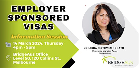 Employer Sponsored Visas Information Session primary image