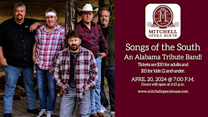 Songs of the South - An Alabama Tribute Band!