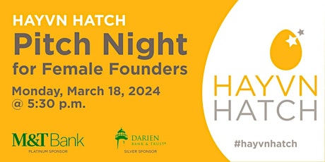 Hauptbild für HAYVN HATCH - Female Founder Pitch Night Series