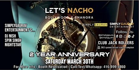 Hauptbild für LET'S NACHO | 2 YEAR ANNIVERSARY