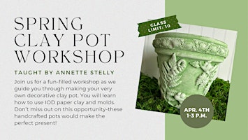 Spring Clay Pot Workshop (Baton Rouge) primary image