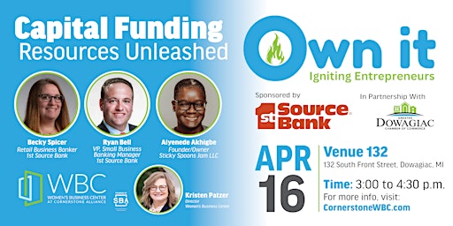 Immagine principale di OWN IT: CAPITAL FUNDING RESOURCES UNLEASHED; presented by 1st Source Bank 