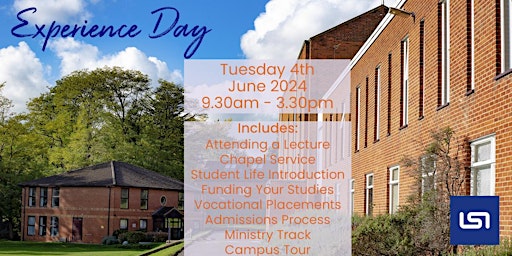 Image principale de Experience Day - Tuesday 4th June 2024