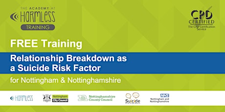 Wave 4: Relationship Breakdowns as a Suicide Risk Factor (Nottingham/shire) primary image