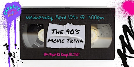 Imagem principal de 90’s Movies Trivia at Chubby’s Tacos Raleigh