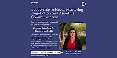 Leadership in Heels: Mastering Negotiation and Assertive Communication primary image
