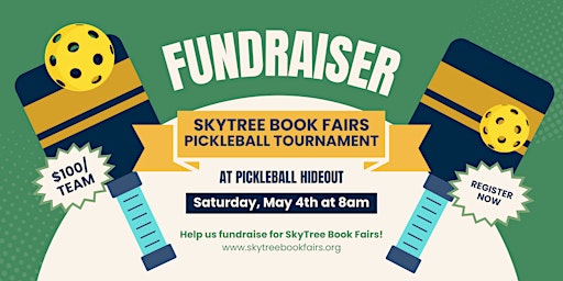 Image principale de SkyTree Book Fair Pickleball Fundraiser