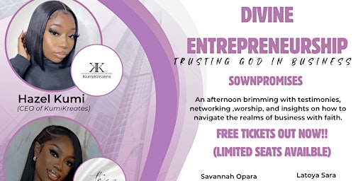Image principale de SownPromises; Divine Entrepreneurship Trusting God in Business