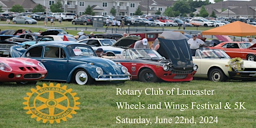 Imagen principal de Rotary Club of Lancaster Wheels and Wings Festival & 5K