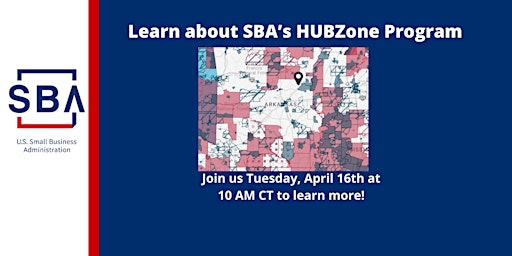 HUBZone Program 4/16/24 at 10am CT  primärbild