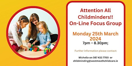 Childminders On-line Focus Group primary image