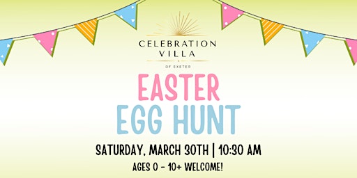 Imagen principal de Easter Egg Hunt at Celebration Villa of Exeter!