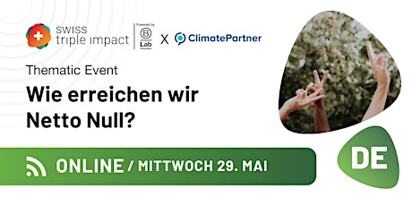 Hauptbild für STI Thematic Event - Netto Null mit ClimatePartner