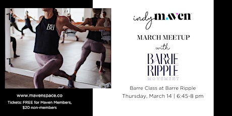 March 2024 Meetup: Barre Ripple primary image