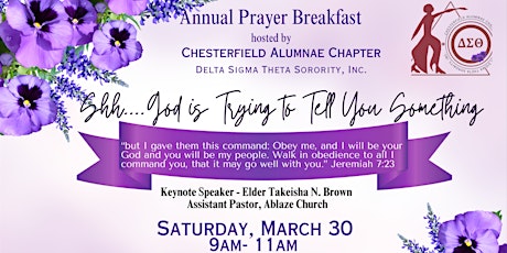 CAC of Delta Sigma Theta Sorority, Inc. 2024 Annual Prayer Breakfast