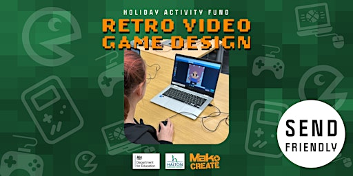 FREE Retro Video Game Design | Ages 11-16 | Halton (HAF) | SEND Friendly primary image