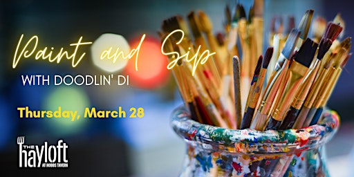 Paint & Sip with Doodlin' Di primary image