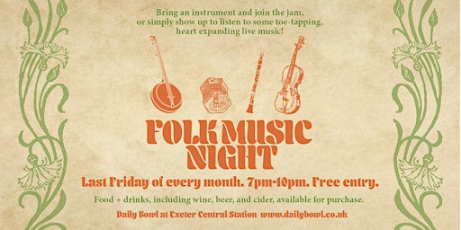 Image principale de Folk Music Night at Daily Bowl
