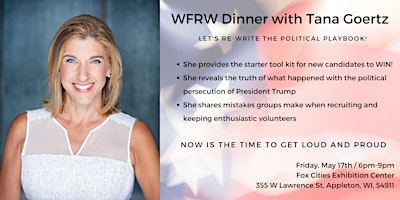Primaire afbeelding van WFRW Dinner-Let's Re-Write the Political Playbook