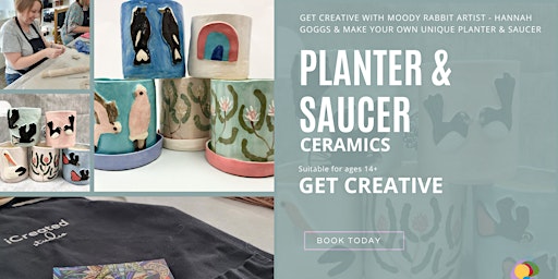 Ceramic Planter & Saucer - Hand Building Workshop primary image