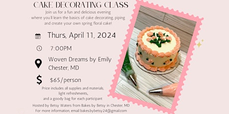 Cake Decorating Class