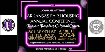 Imagem principal do evento 2024 Arkansas Fair Housing Conference