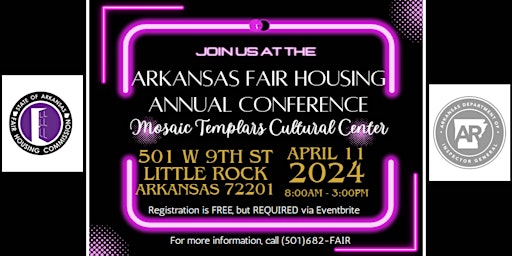 Primaire afbeelding van 2024 Arkansas Fair Housing Conference