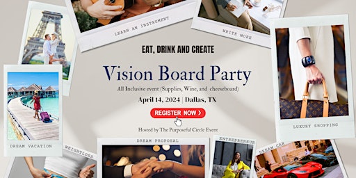 Purpose Party - Vision Board Class, Wine, n more..  primärbild