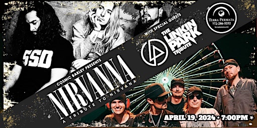 Imagem principal do evento Nirvanna - Tribute to Nirvana with The Linkin Park Tribute @ Terra Fermata