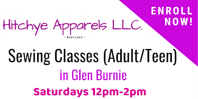 Imagen principal de Sewing lessons for Adults/Teens! Glen Burnie!