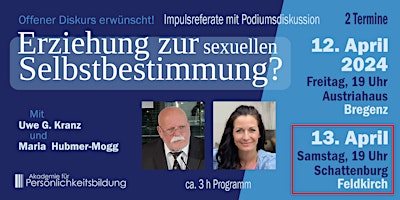 Imagem principal do evento Erziehung zur (sexuellen) Selbstbestimmung? -- Feldkirch