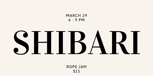 Imagem principal do evento Shibari: Rope Jam