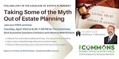 Imagen principal de Taking Some of the Myth Out of Estate Planning