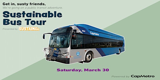 Imagem principal do evento ATX Sustainable Bus Tour