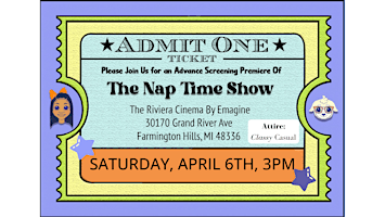 Imagem principal de KIDS & FAMILY EVENT: The Nap Time Show Green Carpet Premiere