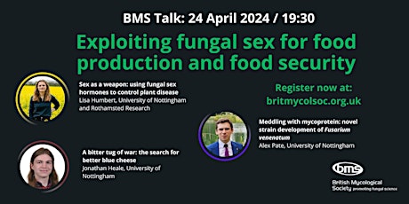 BMS Talk: Exploiting fungal sex for food production and food security