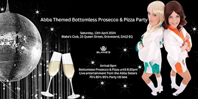 Imagem principal do evento Abba themed Bottomless Prosecco & Pizza Party
