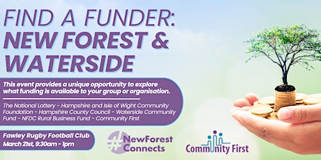 Imagem principal do evento Find a Funder: New Forest & Waterside