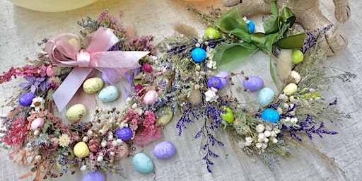 Image principale de Spring Easter Dried Flower Wreath Workshop with Afternoon Tea