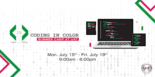 Primaire afbeelding van Coding in Color Summer Camp at UAT