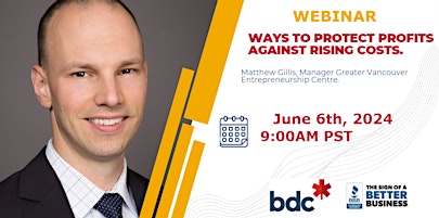 Image principale de Ways to protect profits against rising costs with BDC & BBB Webinar