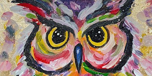 Imagen principal de Gold Leaf Owl Painting @ Benito Lounge, Chorlton