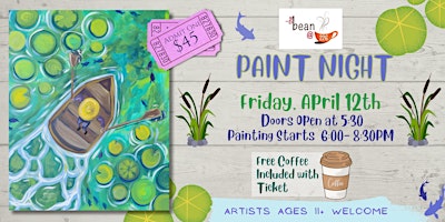 Primaire afbeelding van April Paint Night at The Bean