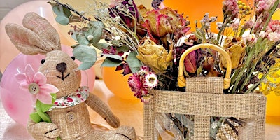 Imagen principal de Spring Easter Dried Flower Jute Bag Arrangment Workshop with Afternoon Tea