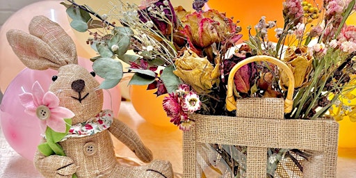 Spring Easter Dried Flower Jute Bag Arrangment Workshop with Afternoon Tea  primärbild