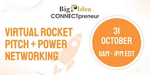 Immagine principale di Virtual Rocket Pitch + Power Networking by CONNECTpreneur 